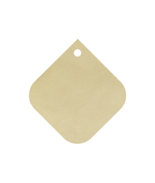 25 Pezzi Cartellini Carta Kraft Personalizzati code 10